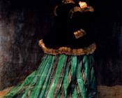 克劳德 莫奈 : Woman In A Green Dress